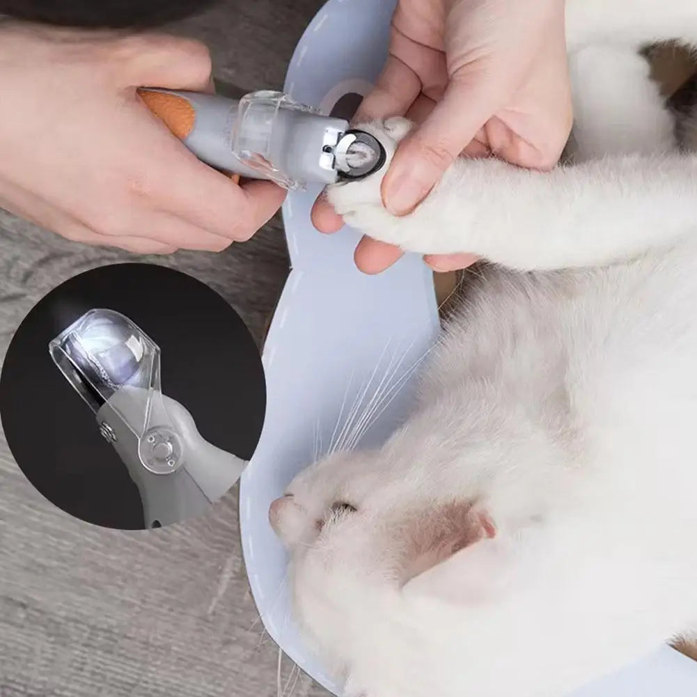 Professional Pet Nail Clippers with Led Light Pet Claw Grooming Scissors for Dogs Cats Small Animals Paw Nail Trimmer Pet Supply