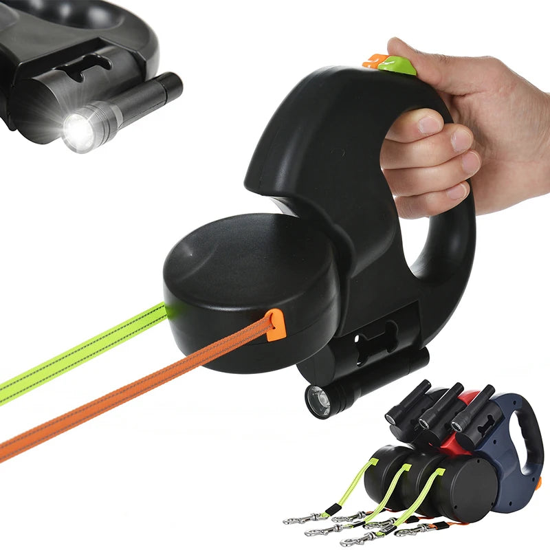 Dual-End Retractable Pet Leash