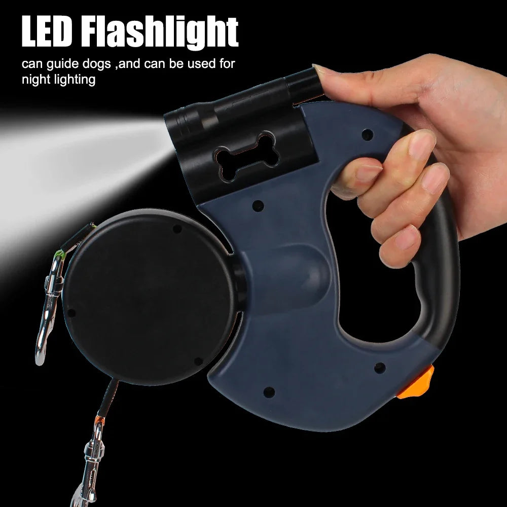 Dual-End Retractable Pet Leash