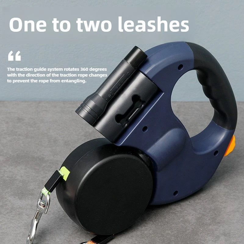 Dual-End Retractable Pet Leash