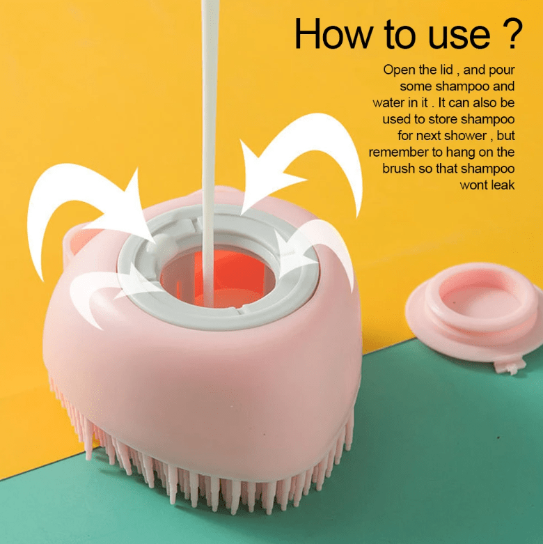 Soft Pet Shampoo Brush