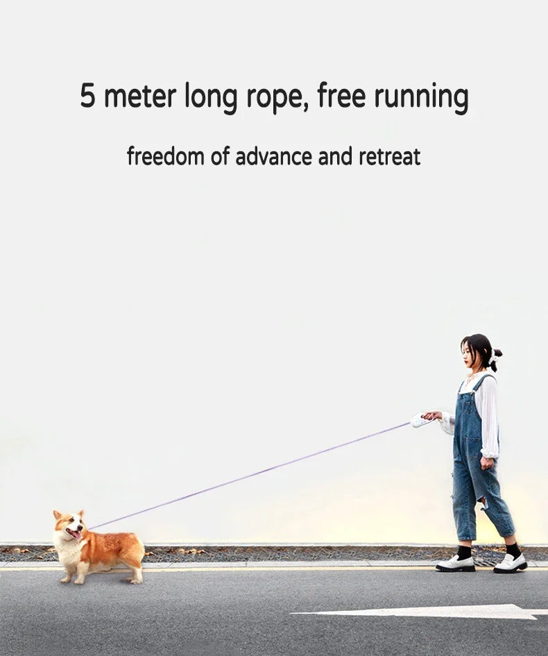 LED Retractable Pet Leash