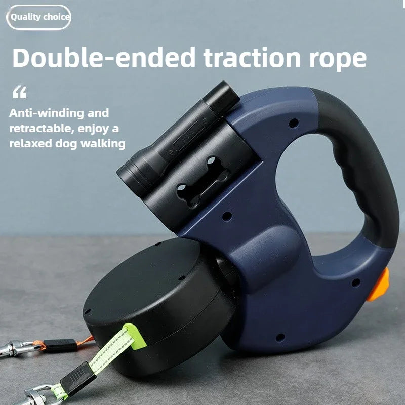 Dual-End Retractable Pet Leash