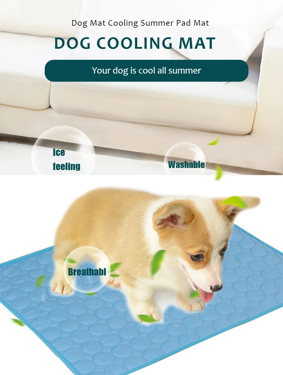 Title: Extra Large Cooling Pet Mat