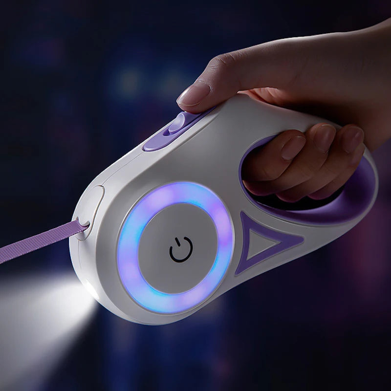 LED Retractable Pet Leash