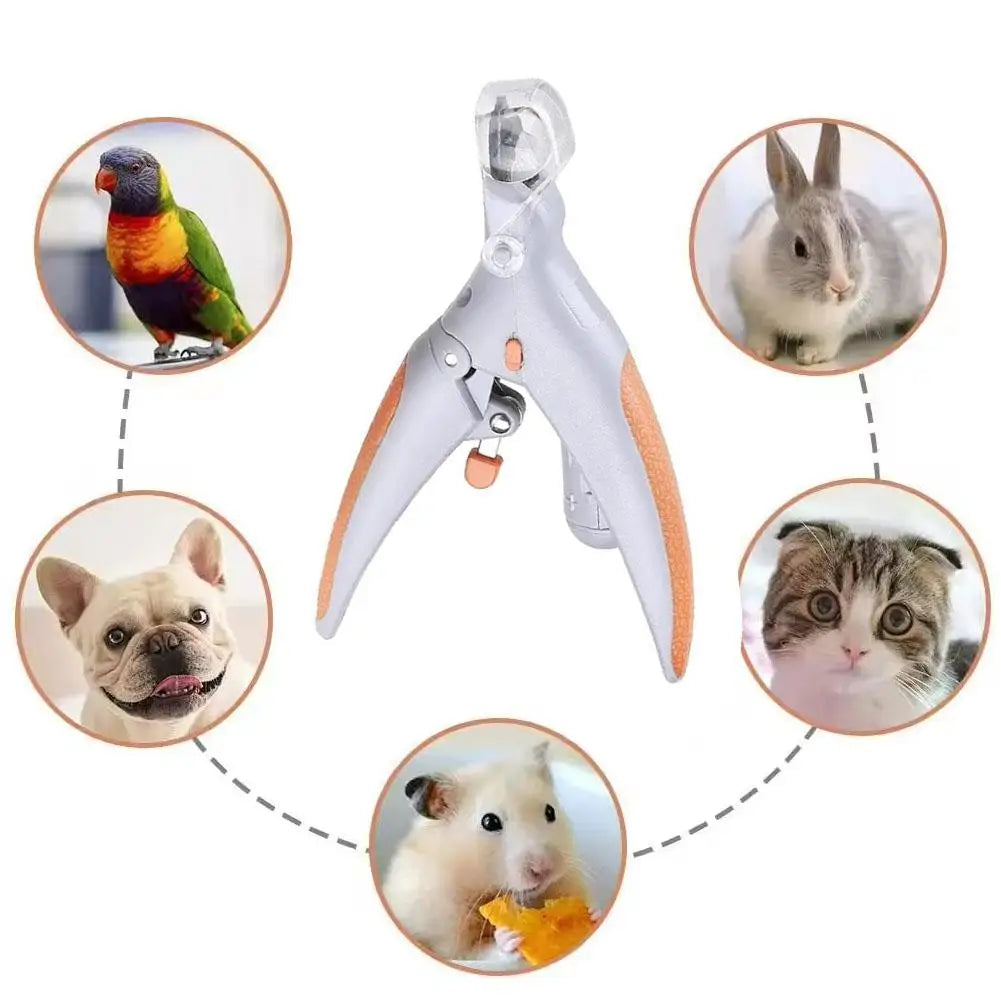 Professional Pet Nail Clippers with Led Light Pet Claw Grooming Scissors for Dogs Cats Small Animals Paw Nail Trimmer Pet Supply
