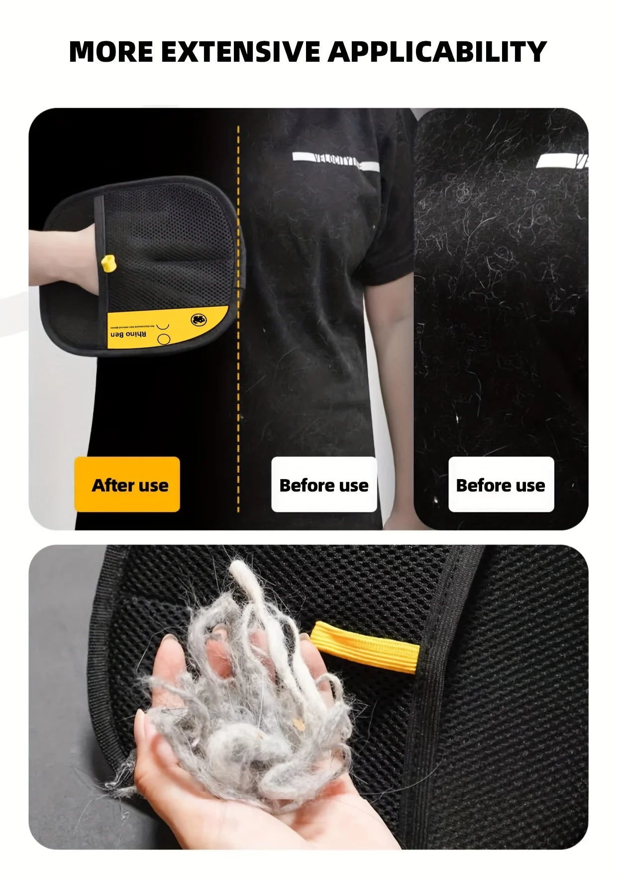 Double-Sided Pet Hair Gloves