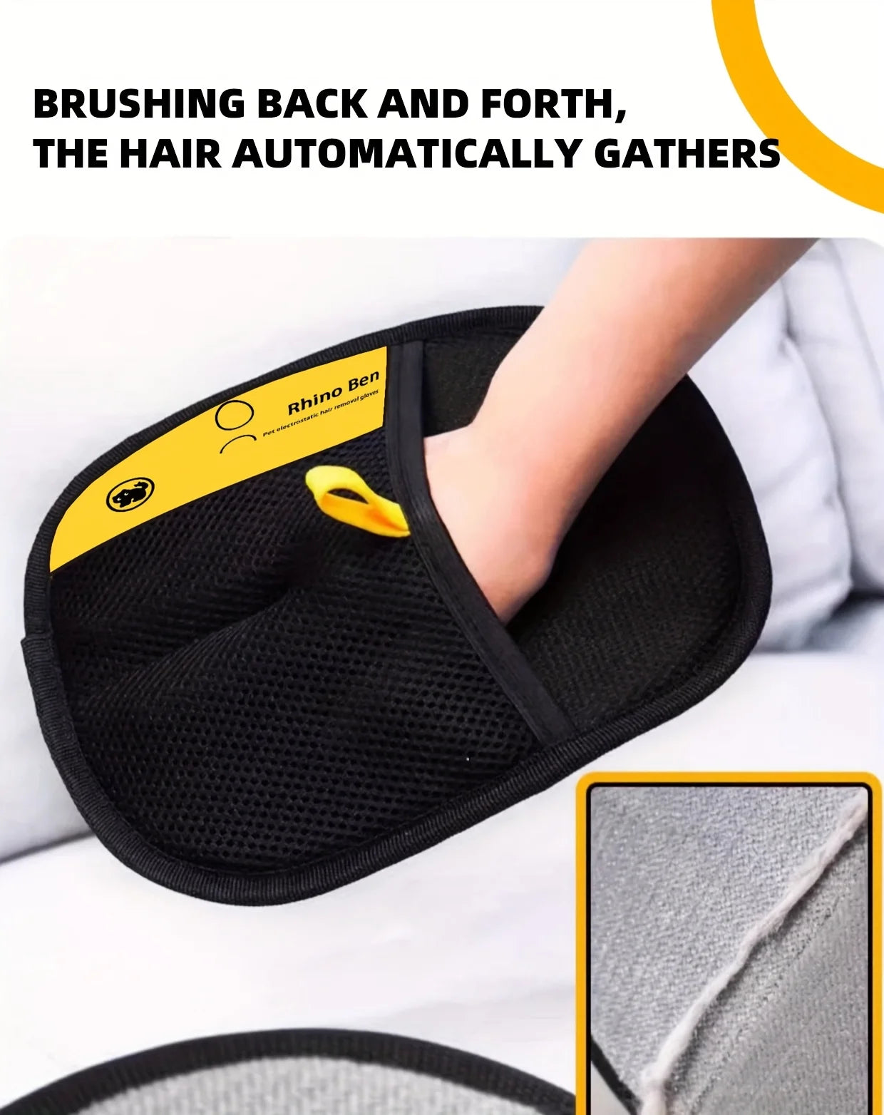 Double-Sided Pet Hair Gloves