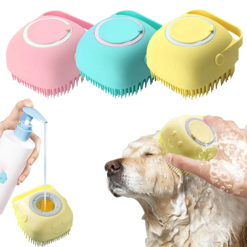 Soft Pet Shampoo Brush